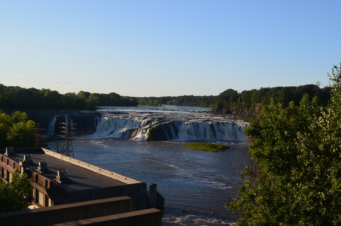 High Water over the Cohoes Falls Due to Heavy Rains